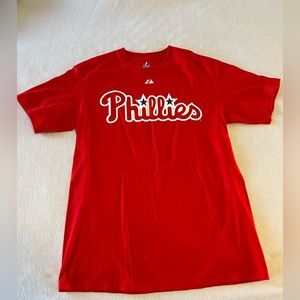 Phillies Victorino #8 Short Sleeve Tee.   Men’s Medium